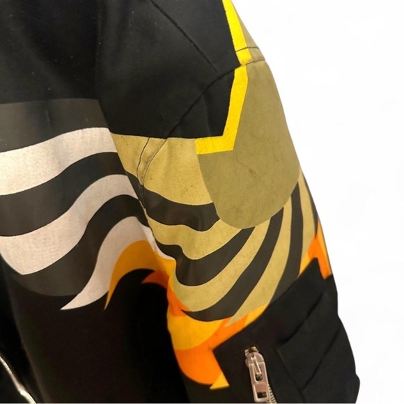 Givenchy Cotton Digital Wing in Black $3600 Bomber Jacket Size L - Picture 5 of 11
